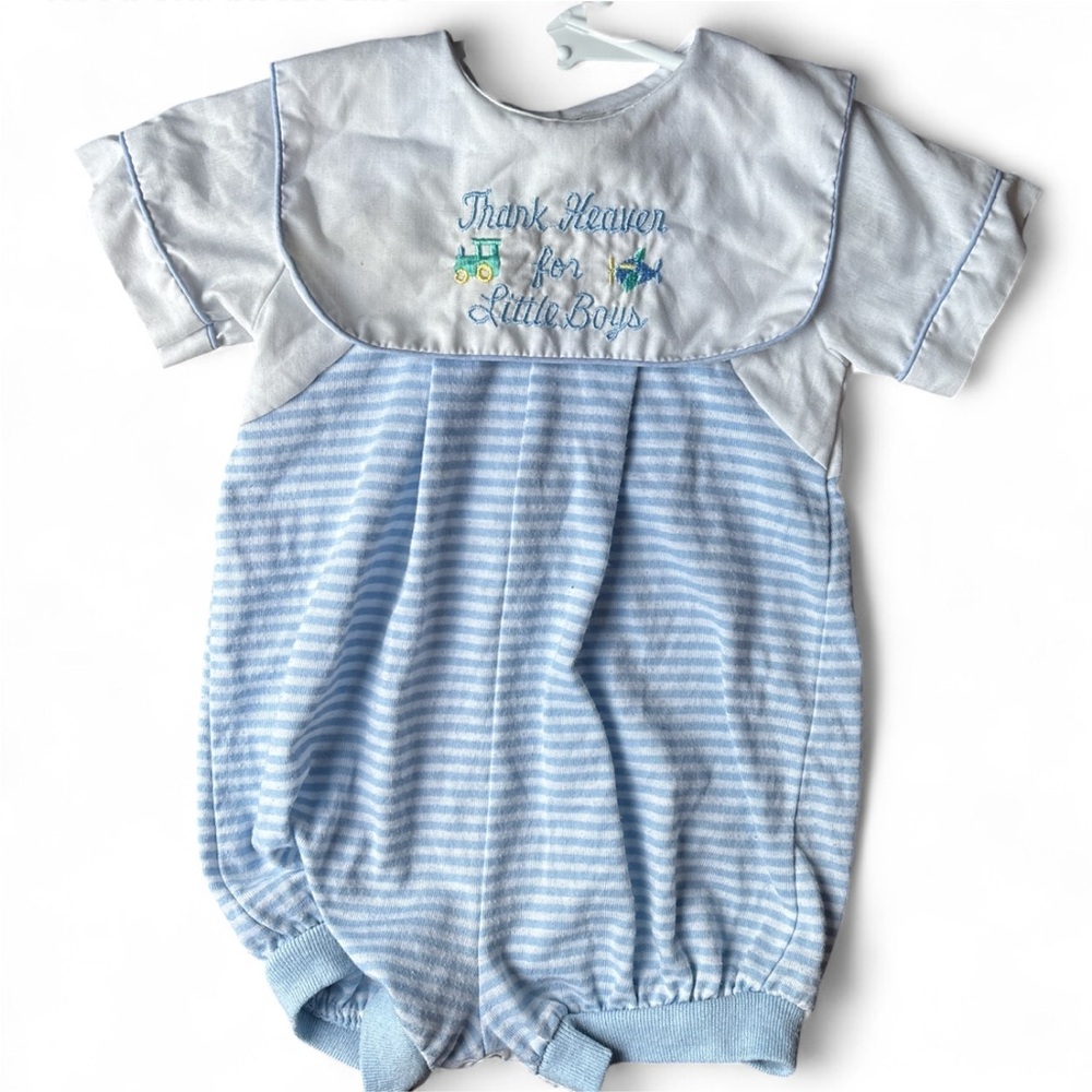 Vintage bib Baby Romper